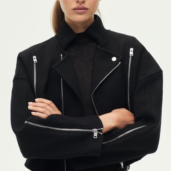 zara menteco wool biker - Image 3