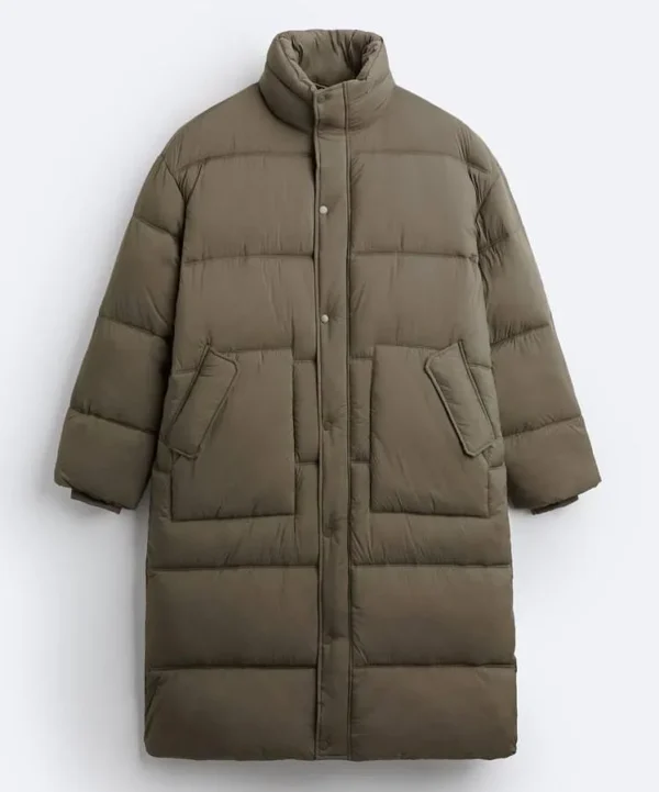 LONG PUFFER COAT - Mink - Image 5