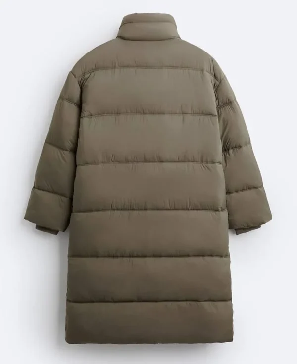 LONG PUFFER COAT - Mink - Image 6